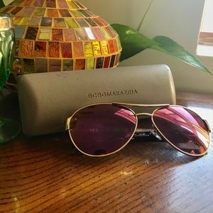 BCBG MAXAZRIA purple tortoise sunglasses